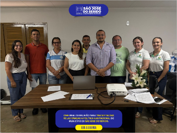 CMH realiza reunião para tratar pautas relacionadas a politica habitacional do município de  São Jo [...]
