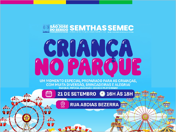 Prefeitura de São José do Seridó prepara tarde especial para as crianças nesta  [...]